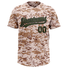 Charger l&#39;image dans la galerie, Custom Camo Olive-Black Salute To Service Two-Button Unisex Softball Jersey
