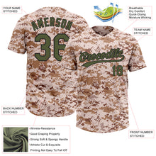 Charger l&#39;image dans la galerie, Custom Camo Olive-Black Salute To Service Two-Button Unisex Softball Jersey
