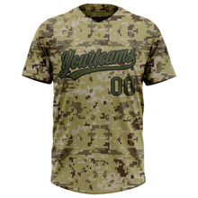 Charger l&#39;image dans la galerie, Custom Camo Olive-Black Salute To Service Two-Button Unisex Softball Jersey
