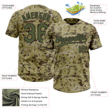 Charger l&#39;image dans la galerie, Custom Camo Olive-Black Salute To Service Two-Button Unisex Softball Jersey
