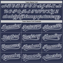 Charger l&#39;image dans la galerie, Custom Navy Light Blue-White Two-Button Unisex Softball Jersey
