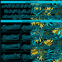 Charger l&#39;image dans la galerie, Custom Black Lakes Blue 3D Pattern Hawaii Tropical Palm Leaves Two-Button Unisex Softball Jersey
