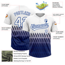 Загрузить изображение в средство просмотра галереи, Custom White Royal 3D Pattern Lines Two-Button Unisex Softball Jersey
