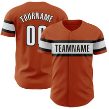 Загрузить изображение в средство просмотра галереи, Custom Texas Orange White-Black Authentic Baseball Jersey
