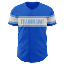 Charger l&#39;image dans la galerie, Custom Thunder Blue White-Light Blue Authentic Baseball Jersey
