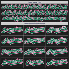 Load image into Gallery viewer, Custom Black Kelly Green-Pink Authentic Two Tone Baseball Jersey
