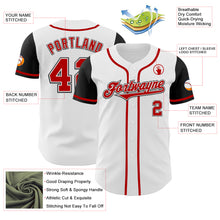 Charger l&#39;image dans la galerie, Custom White Red-Black Authentic Two Tone Baseball Jersey
