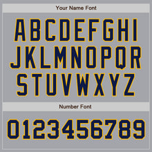 Load image into Gallery viewer, Custom Gray Navy-Gold Authentic Two Tone Baseball Jersey
