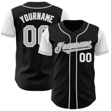 Laden Sie das Bild in den Galerie-Viewer, Custom Black Gray-White Authentic Two Tone Baseball Jersey
