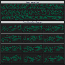 Load image into Gallery viewer, Custom Black Kelly Green Authentic Two Tone Baseball Jersey
