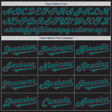 Load image into Gallery viewer, Custom Black Teal-Crimson Authentic Two Tone Baseball Jersey
