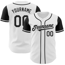 Загрузить изображение в средство просмотра галереи, Custom White Black Authentic Two Tone Baseball Jersey
