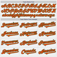 Load image into Gallery viewer, Custom White Orange-Green Authentic Two Tone Baseball Jersey
