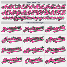 Load image into Gallery viewer, Custom White Pink-Green Authentic Two Tone Baseball Jersey
