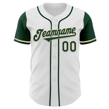 Загрузить изображение в средство просмотра галереи, Custom White Green-Cream Authentic Two Tone Baseball Jersey
