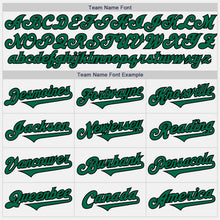 Загрузить изображение в средство просмотра галереи, Custom White Kelly Green-Black Authentic Two Tone Baseball Jersey
