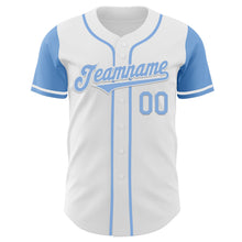 Charger l&#39;image dans la galerie, Custom White Light Blue Authentic Two Tone Baseball Jersey
