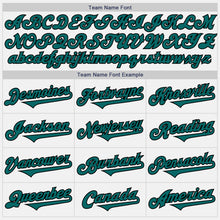 Загрузить изображение в средство просмотра галереи, Custom White Teal-Black Authentic Two Tone Baseball Jersey
