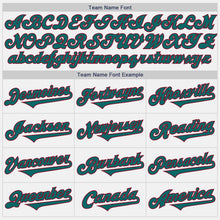 Загрузить изображение в средство просмотра галереи, Custom White Teal-Crimson Authentic Two Tone Baseball Jersey
