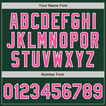 Load image into Gallery viewer, Custom Green Pink-White Authentic Two Tone Baseball Jersey
