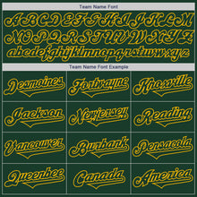 Load image into Gallery viewer, Custom Green Gold Authentic Two Tone Baseball Jersey
