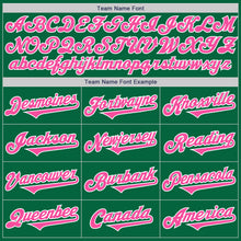 Charger l&#39;image dans la galerie, Custom Kelly Green Pink-White Authentic Two Tone Baseball Jersey
