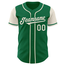 Charger l&#39;image dans la galerie, Custom Kelly Green Cream Authentic Two Tone Baseball Jersey
