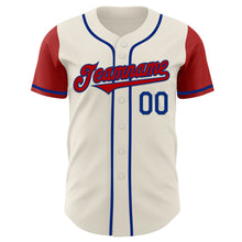 Charger l&#39;image dans la galerie, Custom Cream Red-Royal Authentic Two Tone Baseball Jersey
