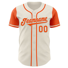 Загрузить изображение в средство просмотра галереи, Custom Cream Orange Authentic Two Tone Baseball Jersey
