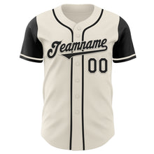 Загрузить изображение в средство просмотра галереи, Custom Cream Black Authentic Two Tone Baseball Jersey
