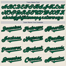 Charger l&#39;image dans la galerie, Custom Cream Kelly Green-Black Authentic Two Tone Baseball Jersey
