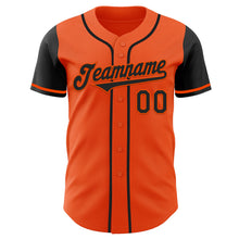 Загрузить изображение в средство просмотра галереи, Custom Orange Black Authentic Two Tone Baseball Jersey
