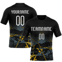 Загрузить изображение в средство просмотра галереи, Custom Black White Splash Sublimation Volleyball Uniform Jersey
