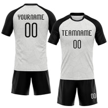 Charger l&#39;image dans la galerie, Custom White Black Abstract Line Sublimation Volleyball Uniform Jersey
