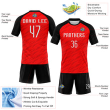 Laden Sie das Bild in den Galerie-Viewer, Custom Red White-Black Sublimation Volleyball Uniform Jersey
