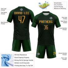 Загрузить изображение в средство просмотра галереи, Custom Green Gold Geometric Shape Sublimation Volleyball Uniform Jersey
