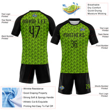 Laden Sie das Bild in den Galerie-Viewer, Custom Neon Green Black Geometric Shape Sublimation Volleyball Uniform Jersey
