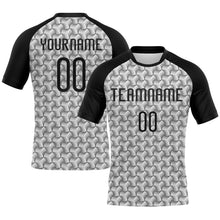 Charger l&#39;image dans la galerie, Custom White Black Geometric Shape Sublimation Volleyball Uniform Jersey
