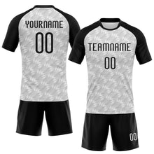 Charger l&#39;image dans la galerie, Custom White Black Geometric Shape Sublimation Volleyball Uniform Jersey
