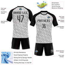 Laden Sie das Bild in den Galerie-Viewer, Custom White Black Geometric Shape Sublimation Volleyball Uniform Jersey
