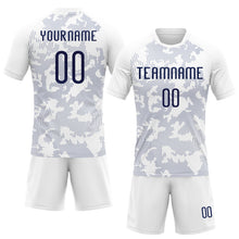 Charger l&#39;image dans la galerie, Custom White Navy Curve Lines Sublimation Volleyball Uniform Jersey
