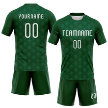 Laden Sie das Bild in den Galerie-Viewer, Custom Green White Geometric Shape Sublimation Volleyball Uniform Jersey
