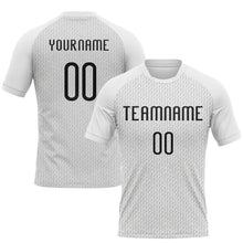 Загрузить изображение в средство просмотра галереи, Custom White Black Geometric Shape Sublimation Volleyball Uniform Jersey
