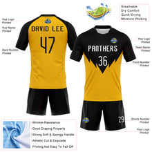 Charger l&#39;image dans la galerie, Custom Yellow White-Black Line Sublimation Volleyball Uniform Jersey
