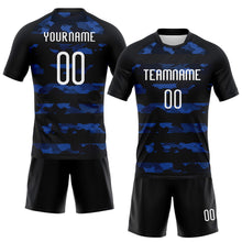 Laden Sie das Bild in den Galerie-Viewer, Custom Black White Camo Shape Sublimation Volleyball Uniform Jersey
