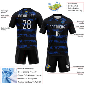 Custom Black White Camo Shape Sublimation Volleyball Uniform Jersey