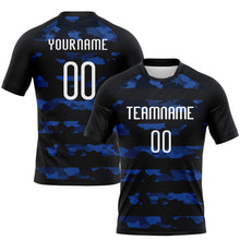 Laden Sie das Bild in den Galerie-Viewer, Custom Black White Camo Shape Sublimation Volleyball Uniform Jersey
