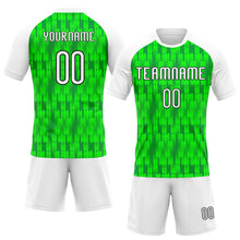 Charger l&#39;image dans la galerie, Custom Neon Green White-Black Abstract Shape Sublimation Volleyball Uniform Jersey
