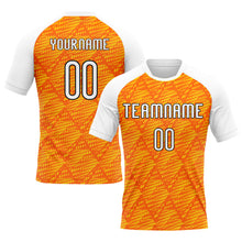 Charger l&#39;image dans la galerie, Custom Orange White-Black Lines And Dots Sublimation Volleyball Uniform Jersey
