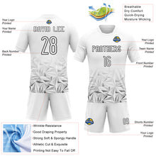 Charger l&#39;image dans la galerie, Custom White Black Geometric Shape Sublimation Volleyball Uniform Jersey
